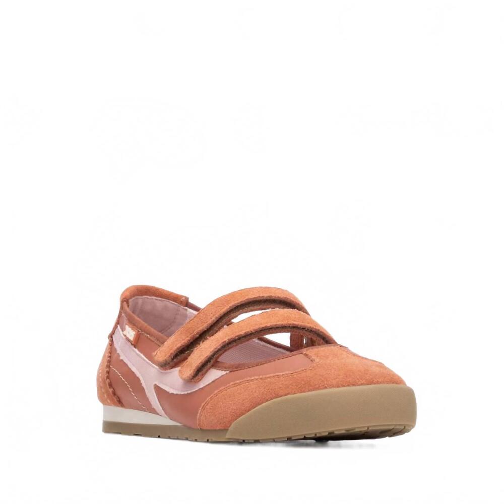 NEW XTI women's trainers flat shoes in coral